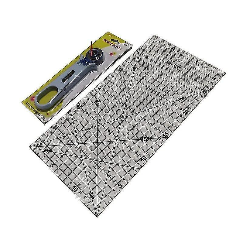 BG2299 Patchwork Tool Set transparent Acrylic Ruler Round Knife