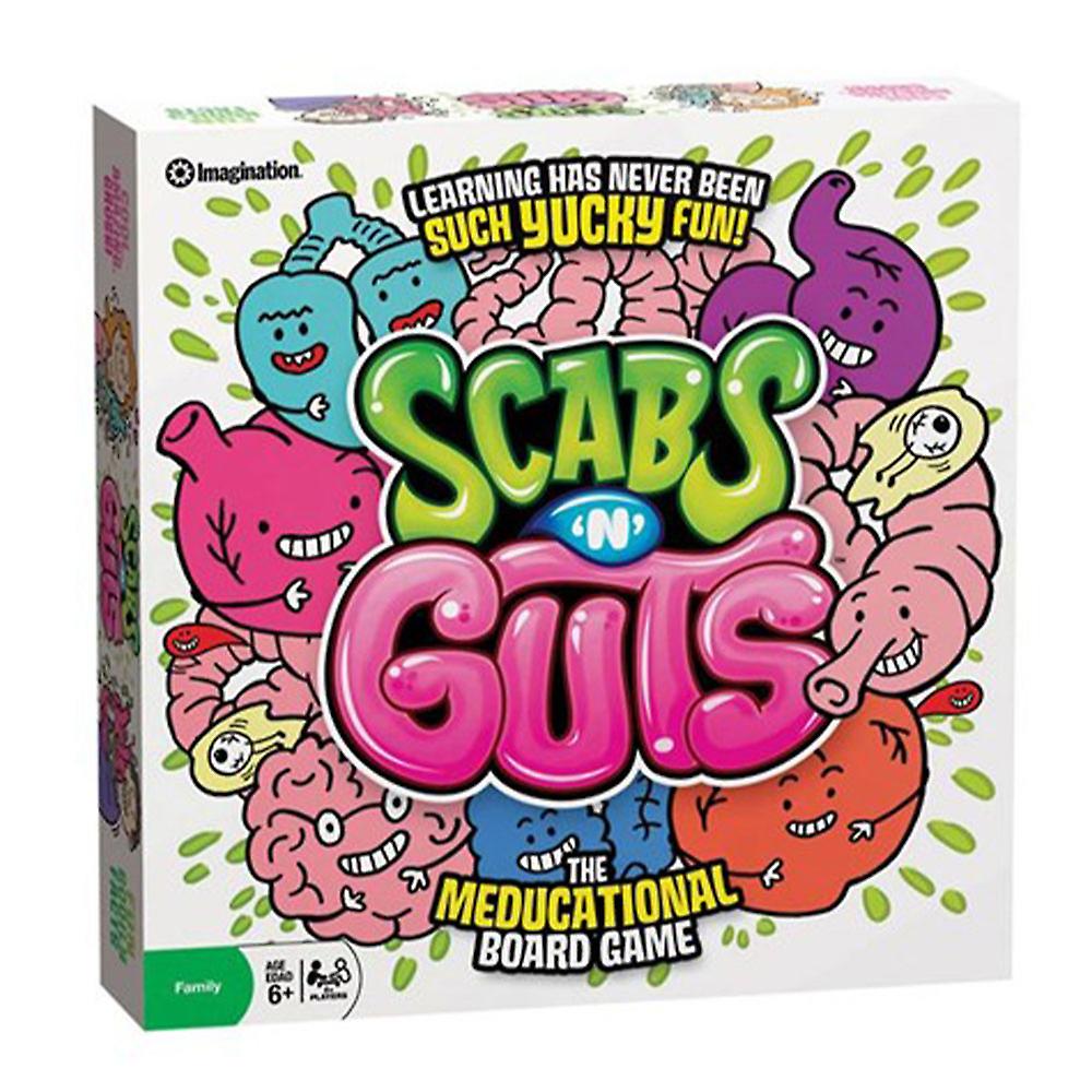 Outset Media Scabs N Guts Meducational Board Game for 2 Players Ages 6+ and Up