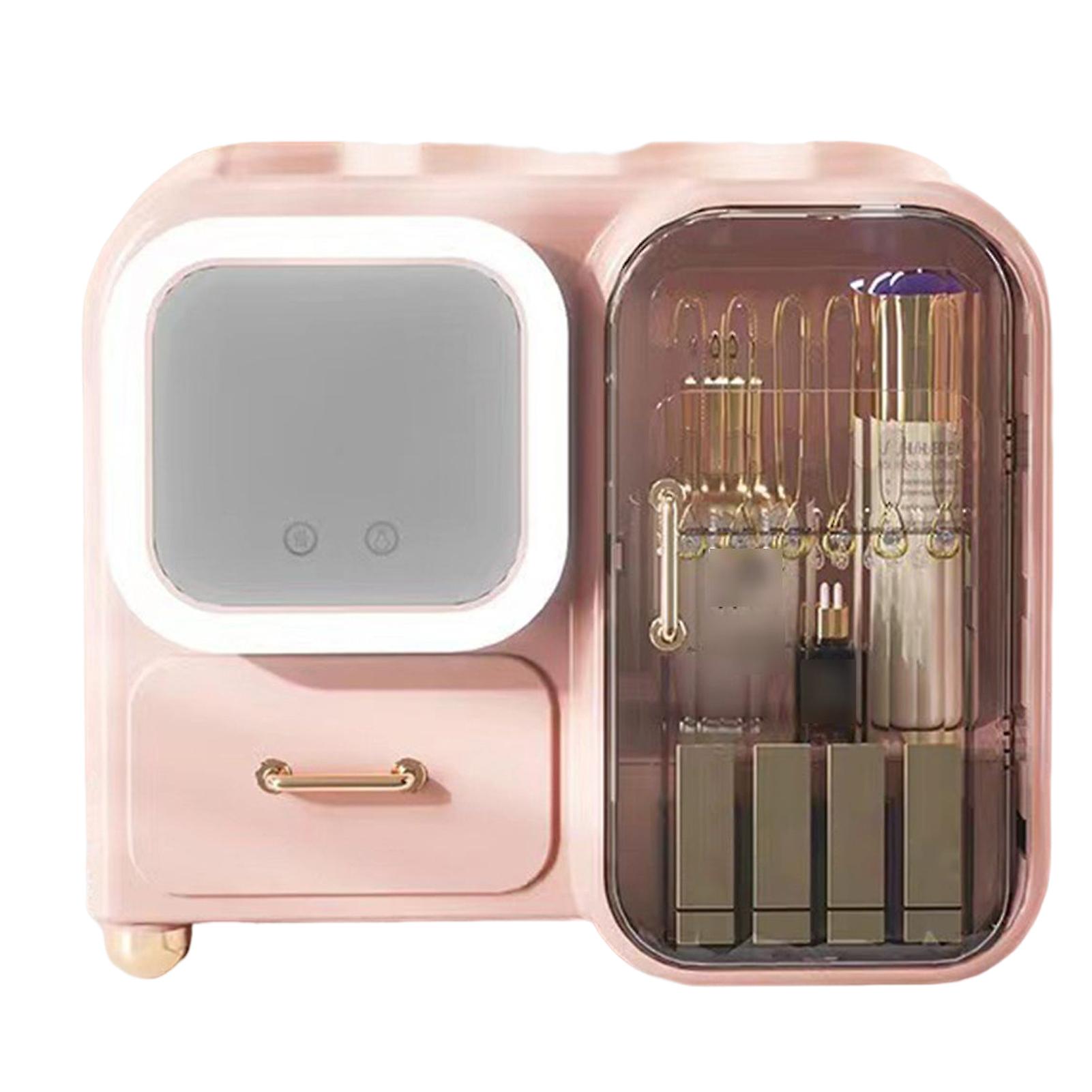 Makeup Organizers Storage Case With Lid And Drawers Design