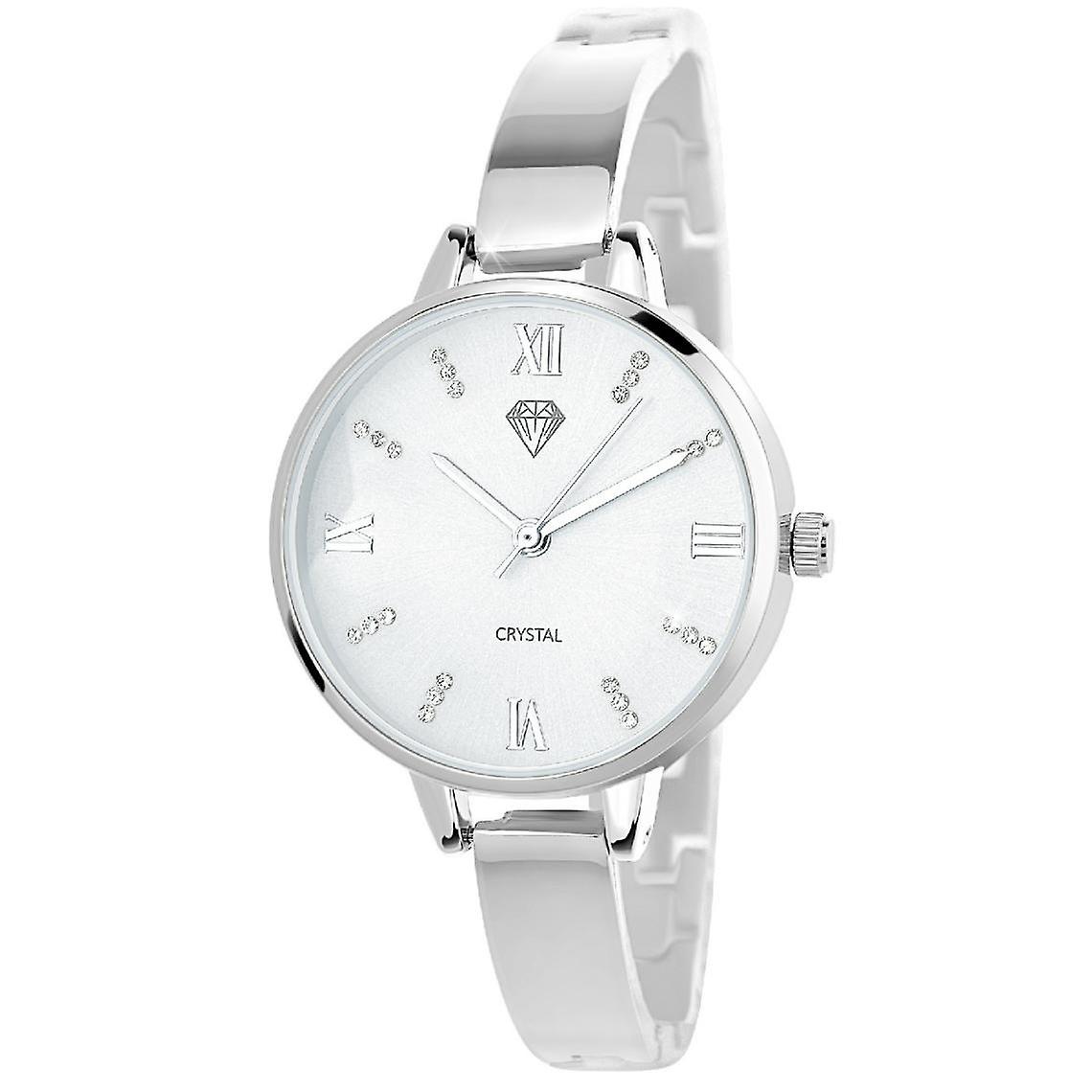Reloj de mujer MF548 - Correa de acero plateado