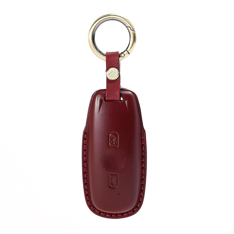 Leather Motorcycle Key Case Cover For Honda Gl1800 Gold Wing Goldwing Cnc 2018 2019 2020 Remote Protection Shell Fob Accessories