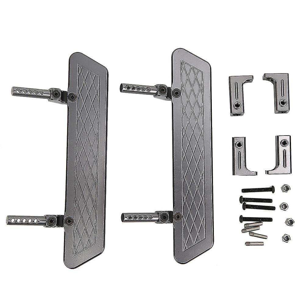 2Pcs Piastra Pedale Laterale In Metallo Titanio Fit Per Assiale Scx10 Scx10ll 1/10 Rc Auto