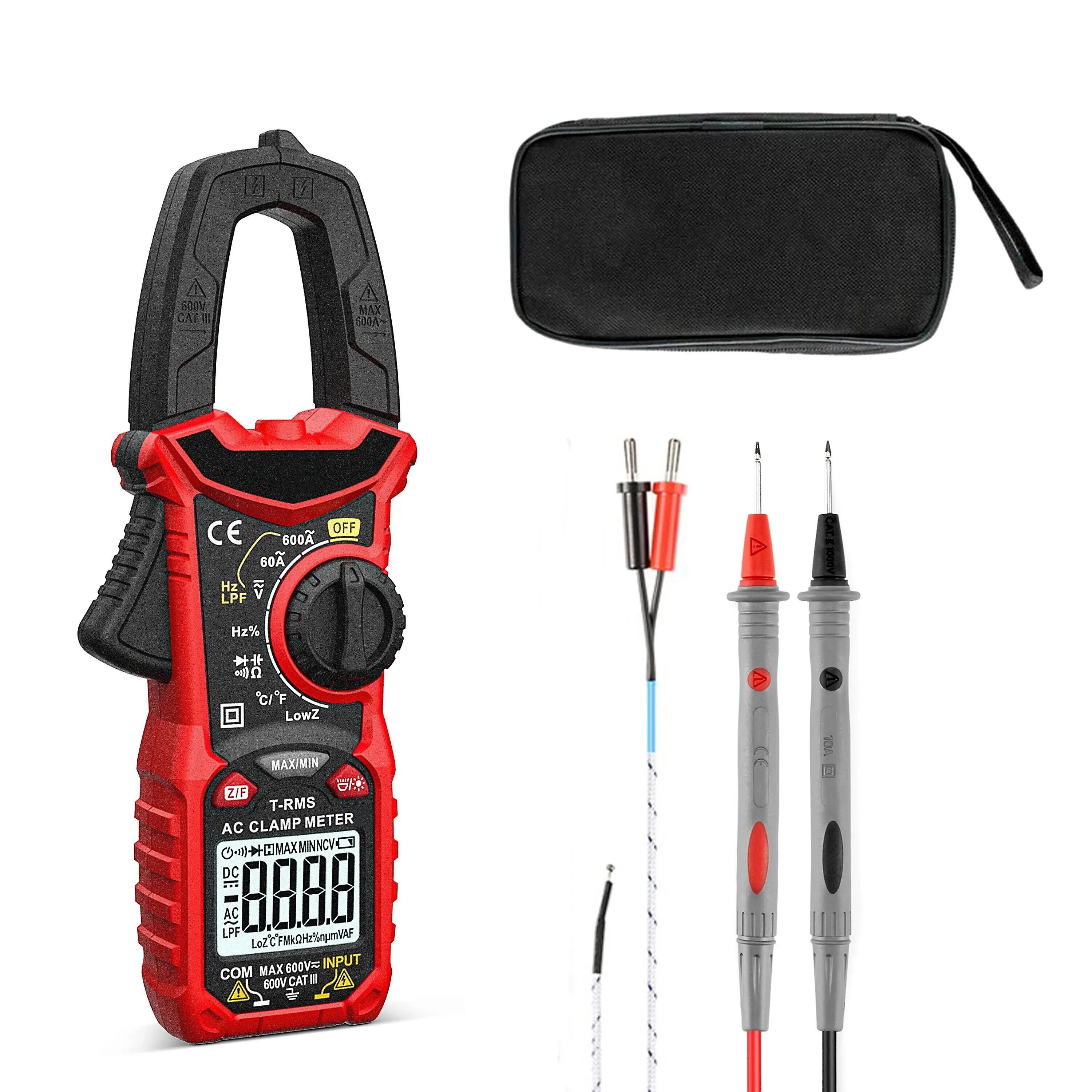 600A Ac Dc Digital Clamp Meter Multimeter Ammeter Voltage Tester Car Amp Hz Capacitance Ncv Ohm Test (ac/dc Current)