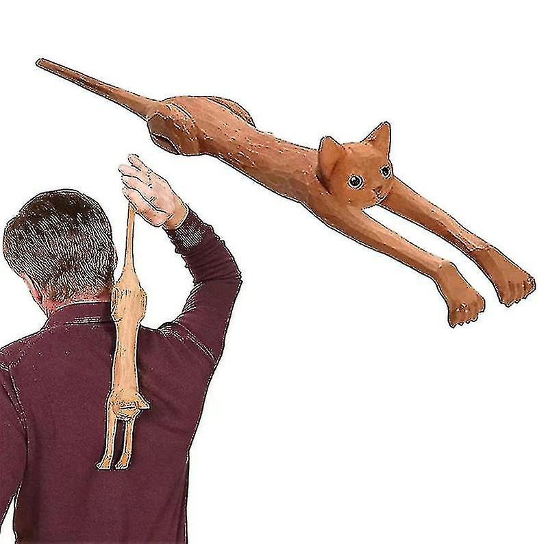 Wood Back Scratcher Cat Shaped Back Massager