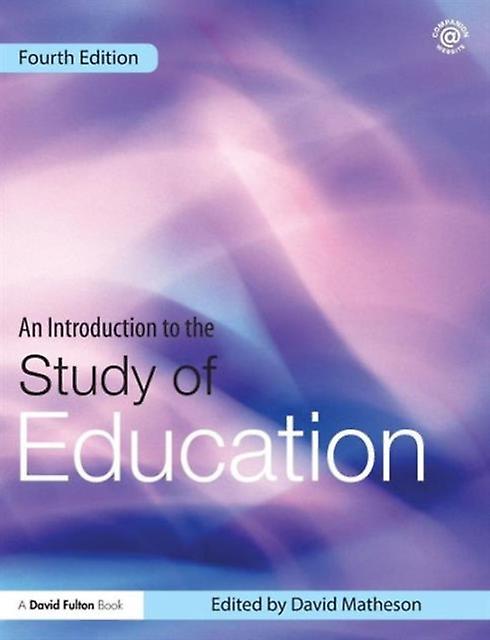 An Introduction To The Study Of Education Paperback