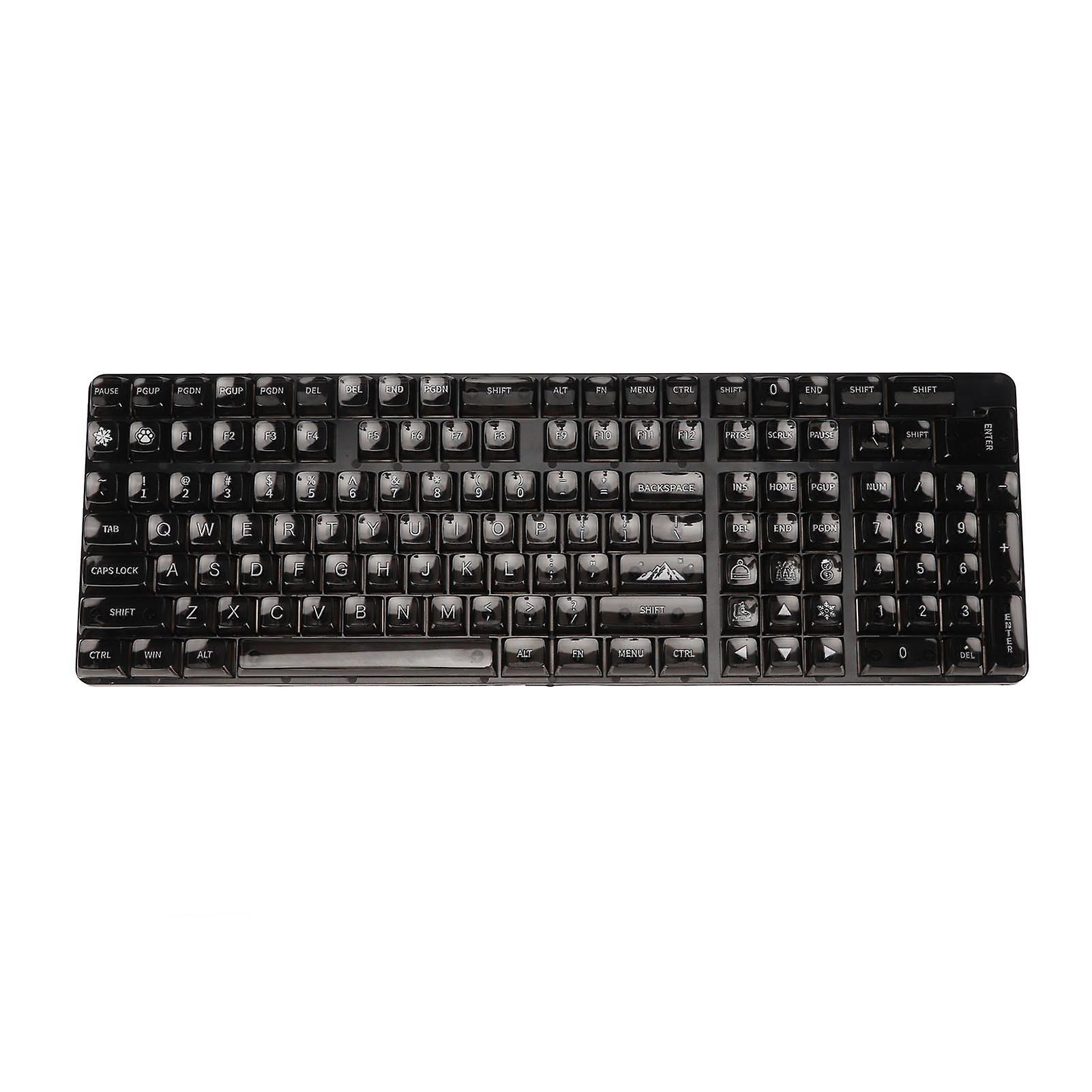 132 Keys High Transparent PC CBSA Matte Ergonomic DIY Keycap Set for Mechanical Keyboards