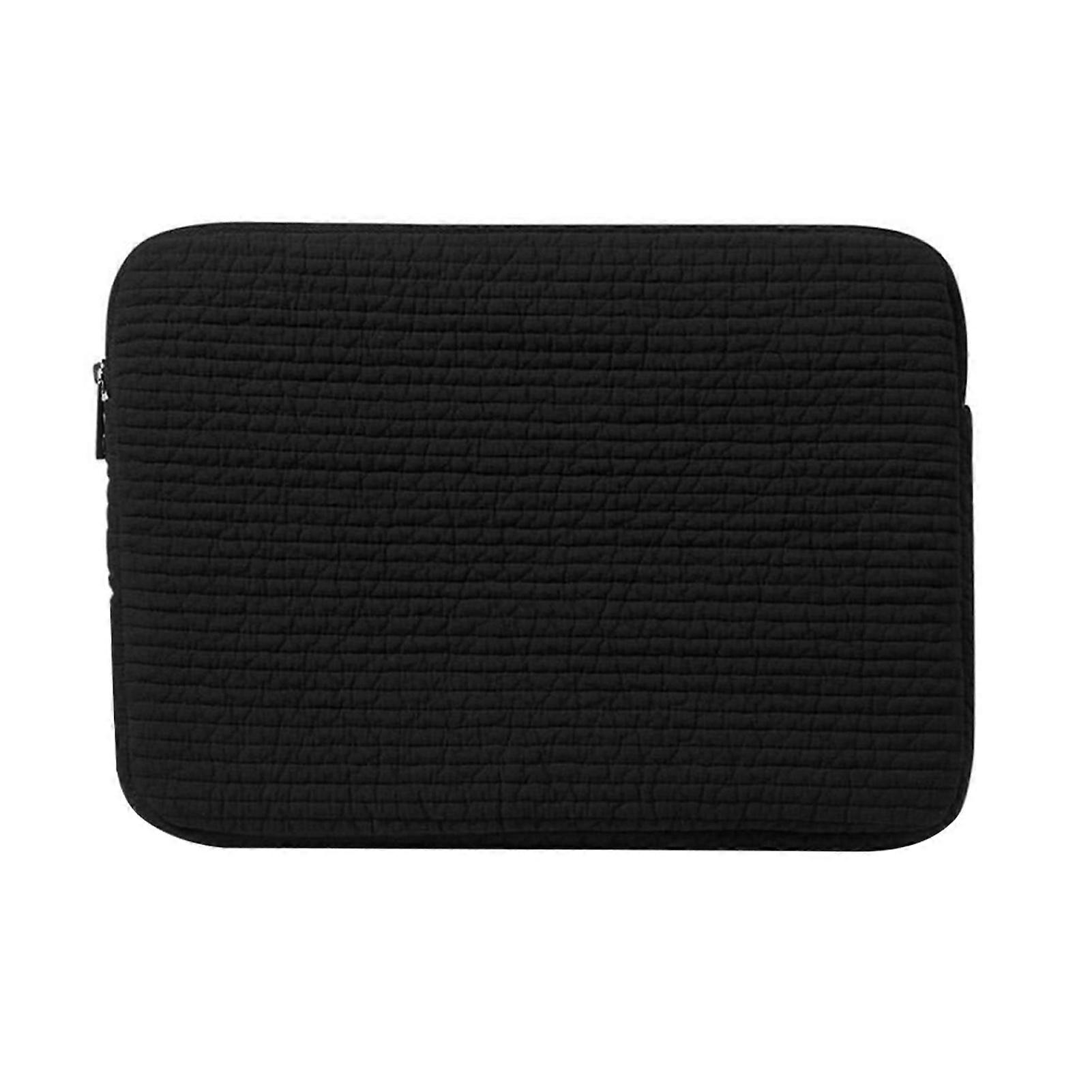 Laptop Sleeve with Zipper, Soft Shockproof Tablet Case for 13-14 Inch, Black