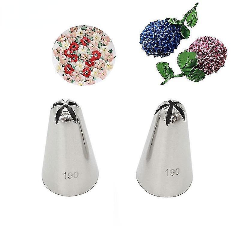 Bakeware Sets 2pcs Different No190 Cake Tips Set Cream Decoration Nozzle Icing Piping Pastry Nozzles Cupcake