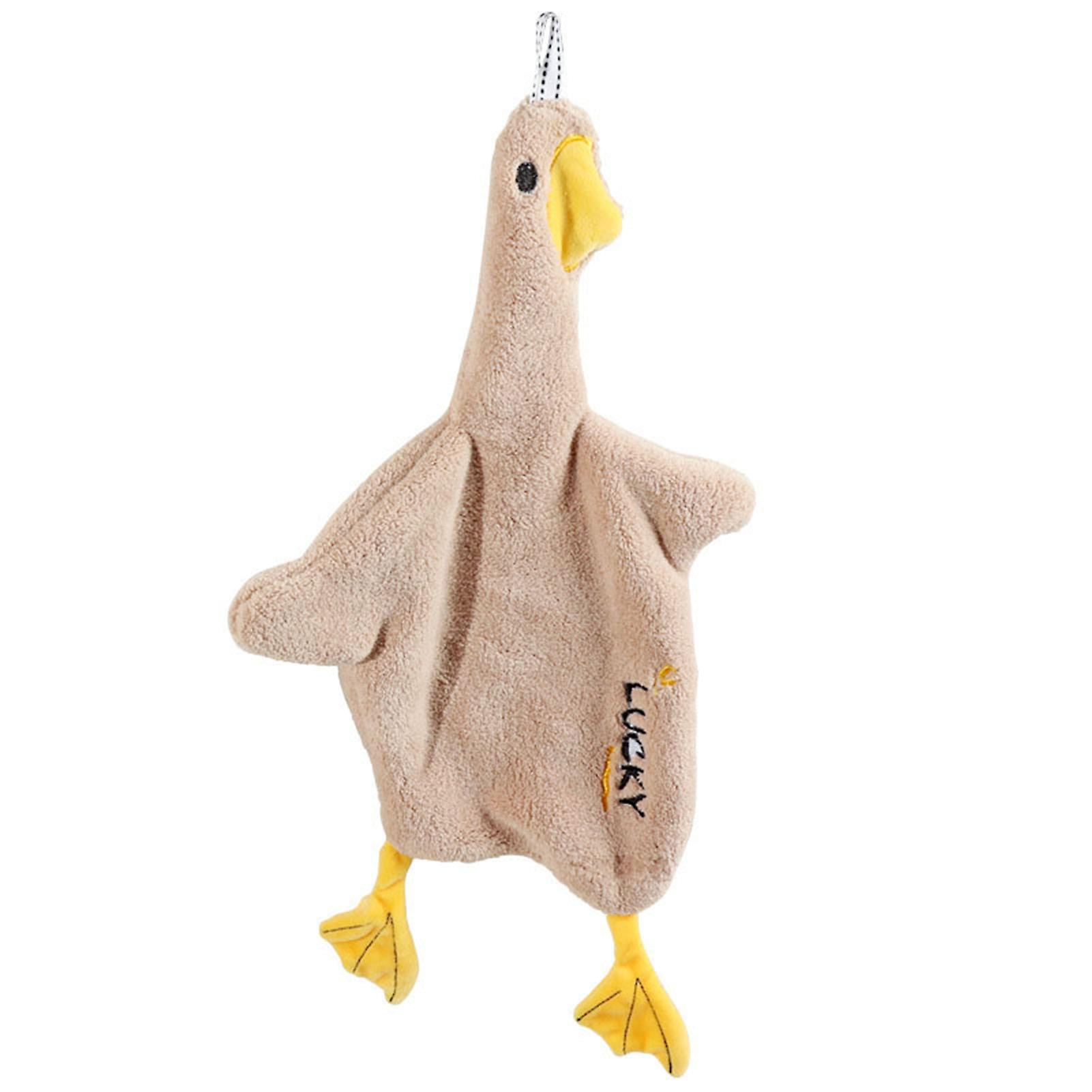 Cute Cartoon Duck Hand Towel Multipurpose Face Towel Super Soft Absorbent Fleece Towel for Home