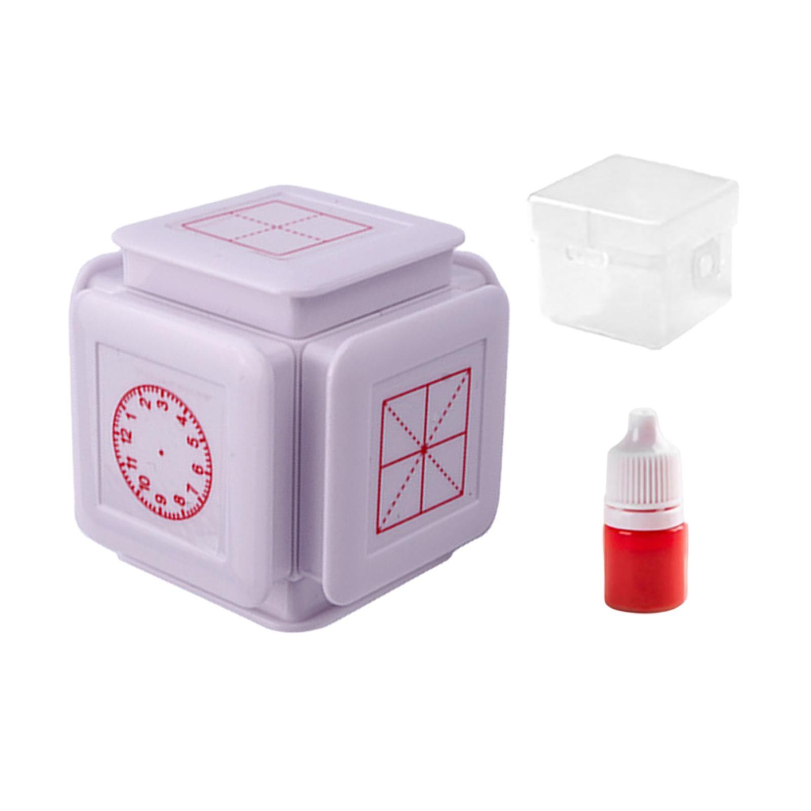 Portable Teaching Stamp Exercises Learning for Preschool Elementary Teachers pink small case