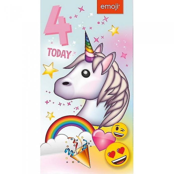 Emoji 4 Today Unicorn Birthday Card