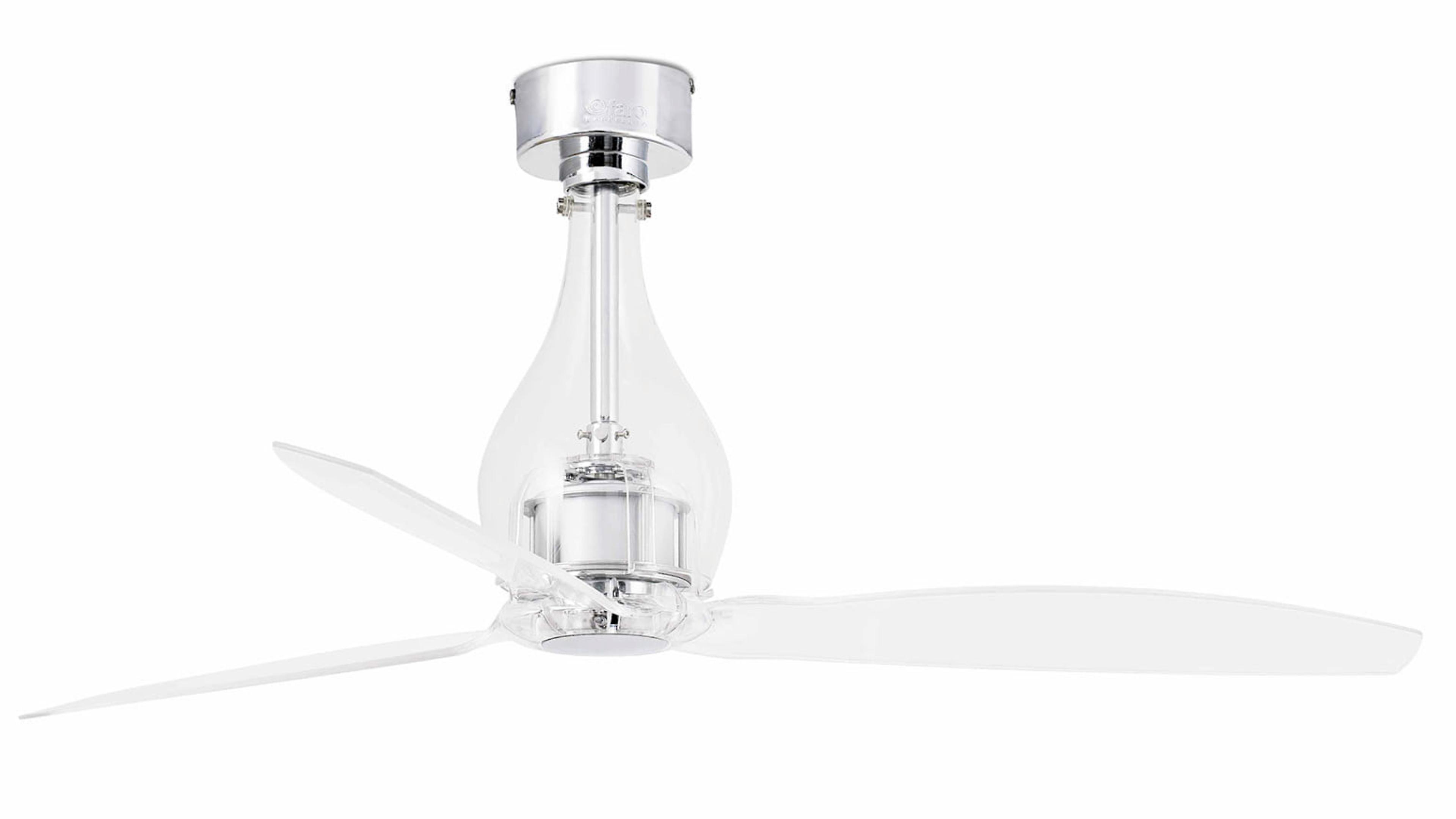 DC ceiling fan Mini Eterfan Chrome with remote
