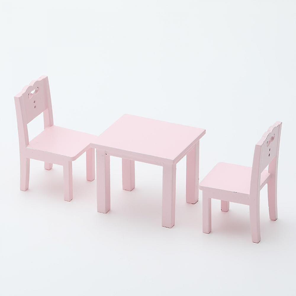 3 Pcs Enfants Table Chaise Simulation Meubles Mini Chaise Jouet Enfants Bureau Chaise Ensemble Meubles Modèle Chaise Modèle Jouet A