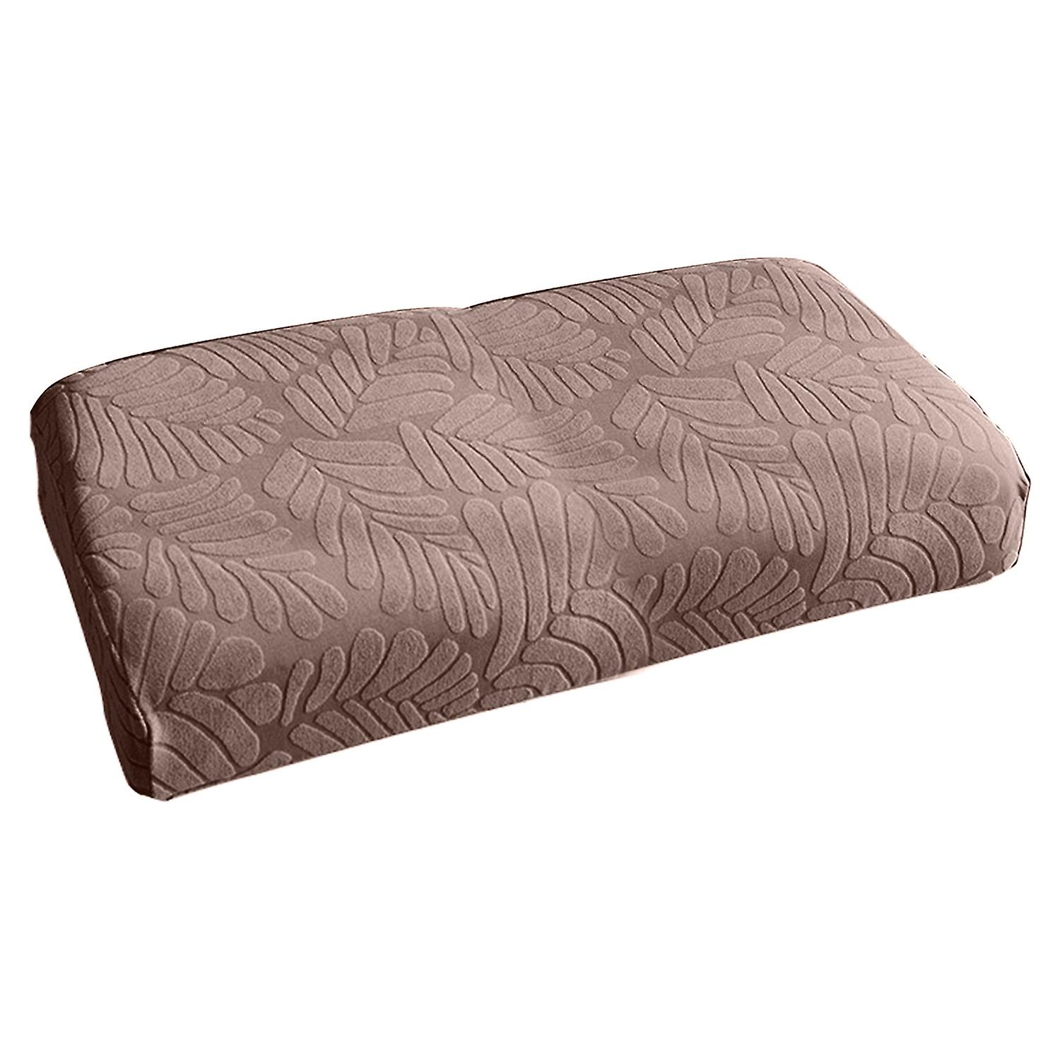 Sofa Cover Elastic Anti-slip Easy to Clean Fine Workmanship Leaf Pattern Couch Cover for Home Living