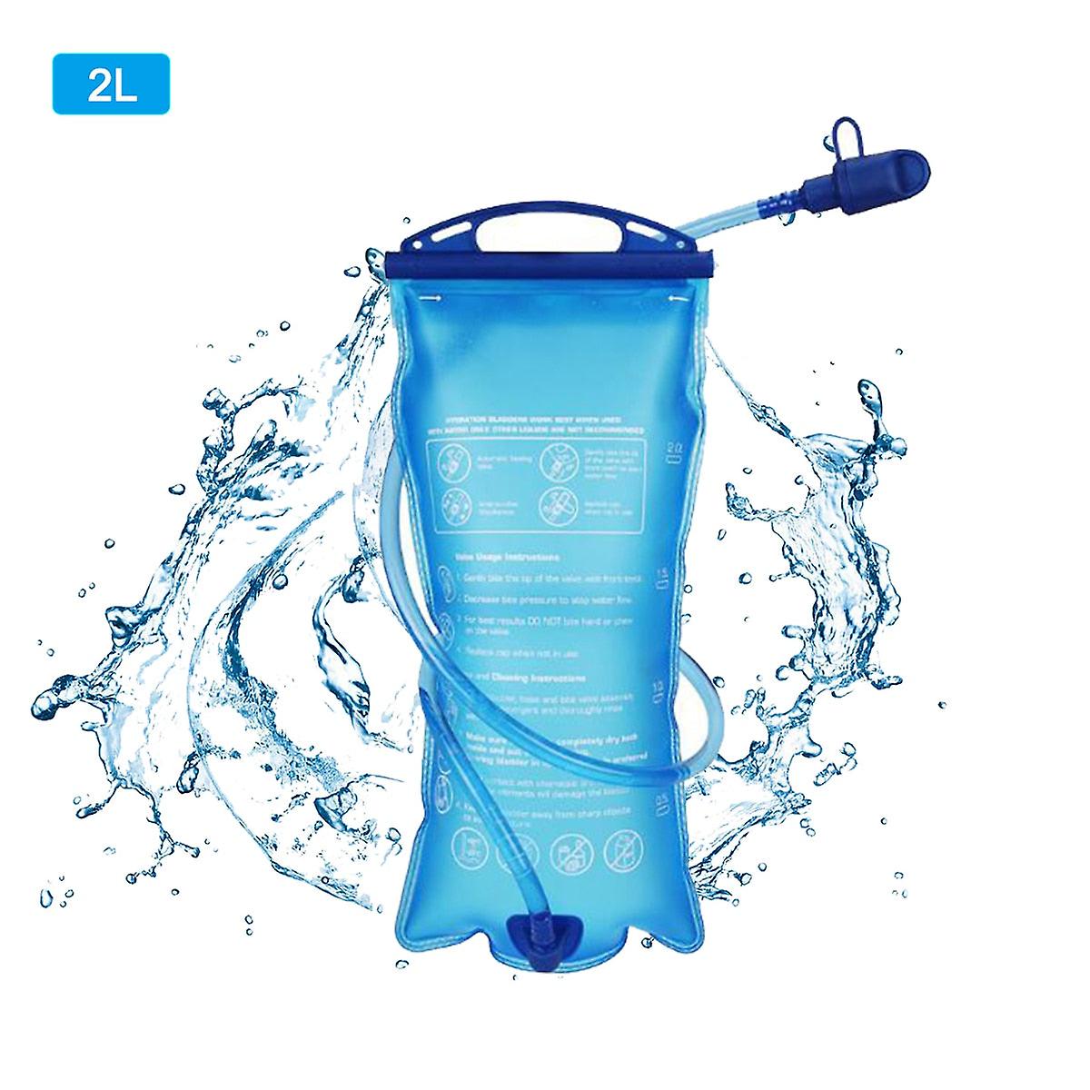 Tragbarer TPU Wassersack 2l Trinksystem Blase Rucksack Camping Wandern Klettern Radfahren Faltbare Trinksäcke TPU PP Peva