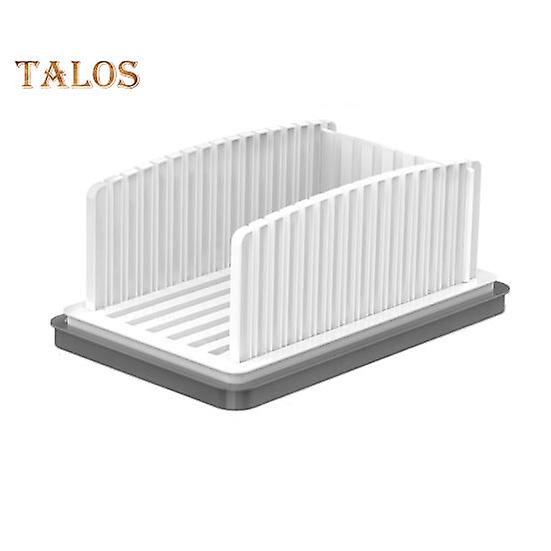 Bread Slicer Homemade Bread Adjustable Width Bread Slicing Guide Foldable Crumb Catcher Tray Reusable Bread Cutting Tool for Bagels Cakes