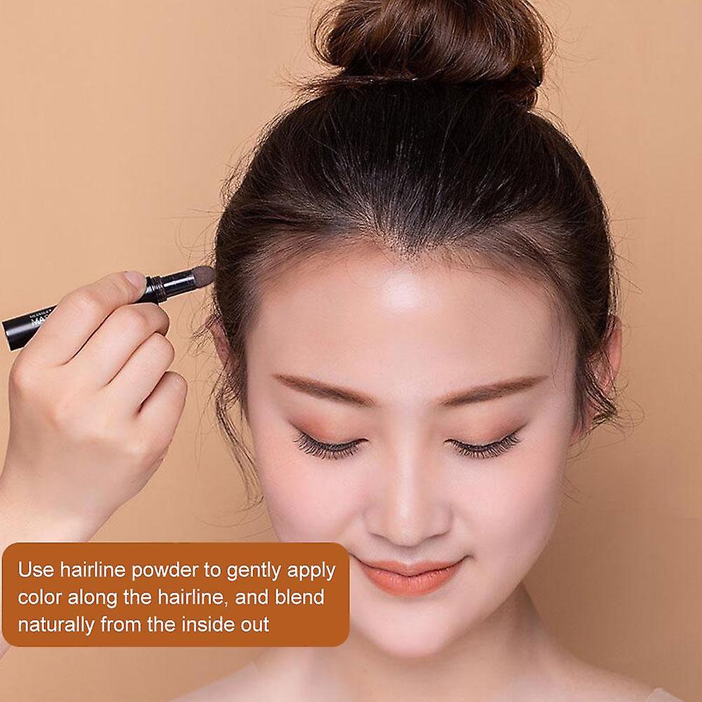 Light brown (E)$Hairline contour stick fills in nose shadow shadow powder thin face forehead side contour hairline powder