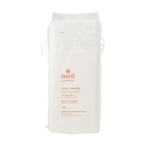 Maxi squares in organic cotton- certified organic 80 units