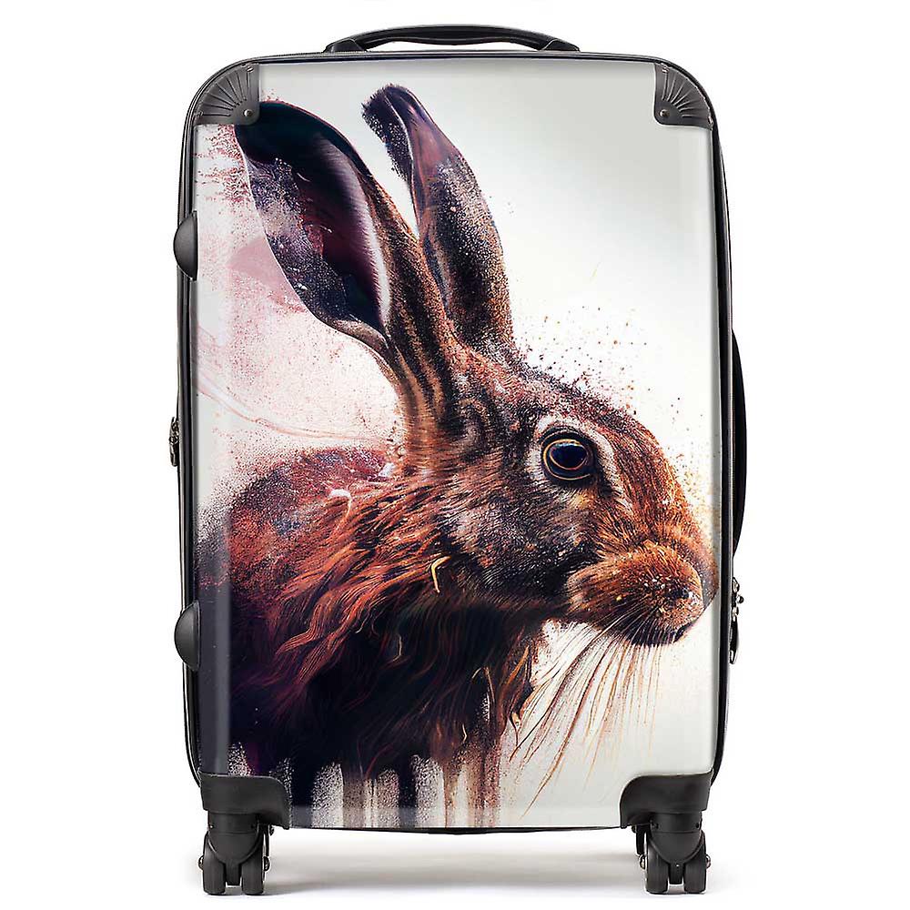 Hare Face Splashart Suitcase