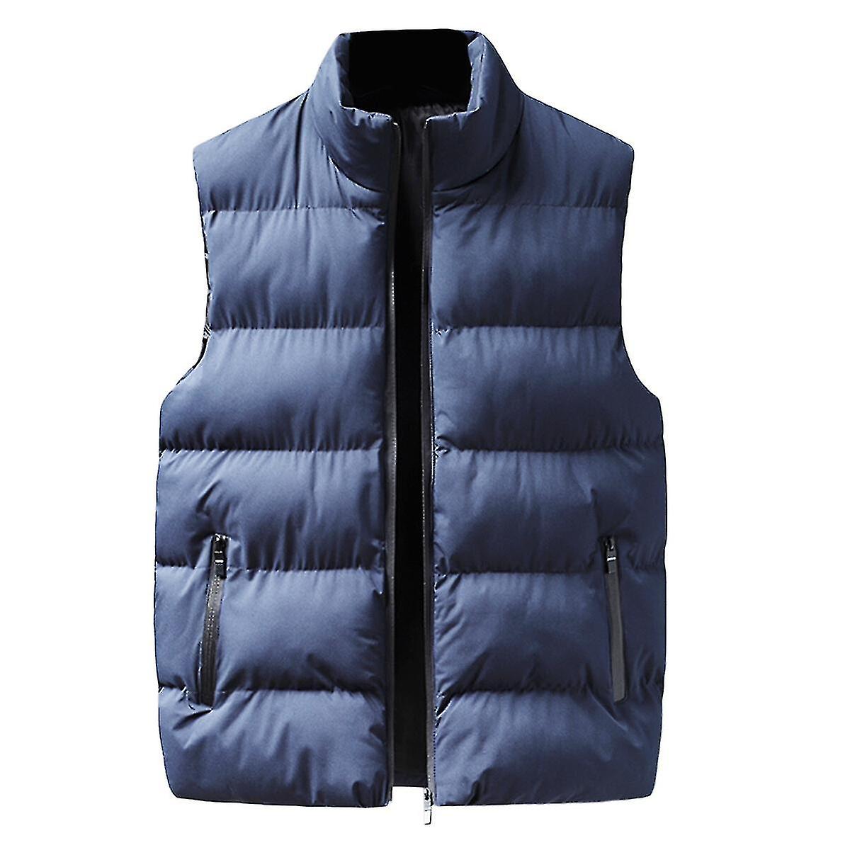 Mens Padded Down Vest Outdoor Puffer Jacket
