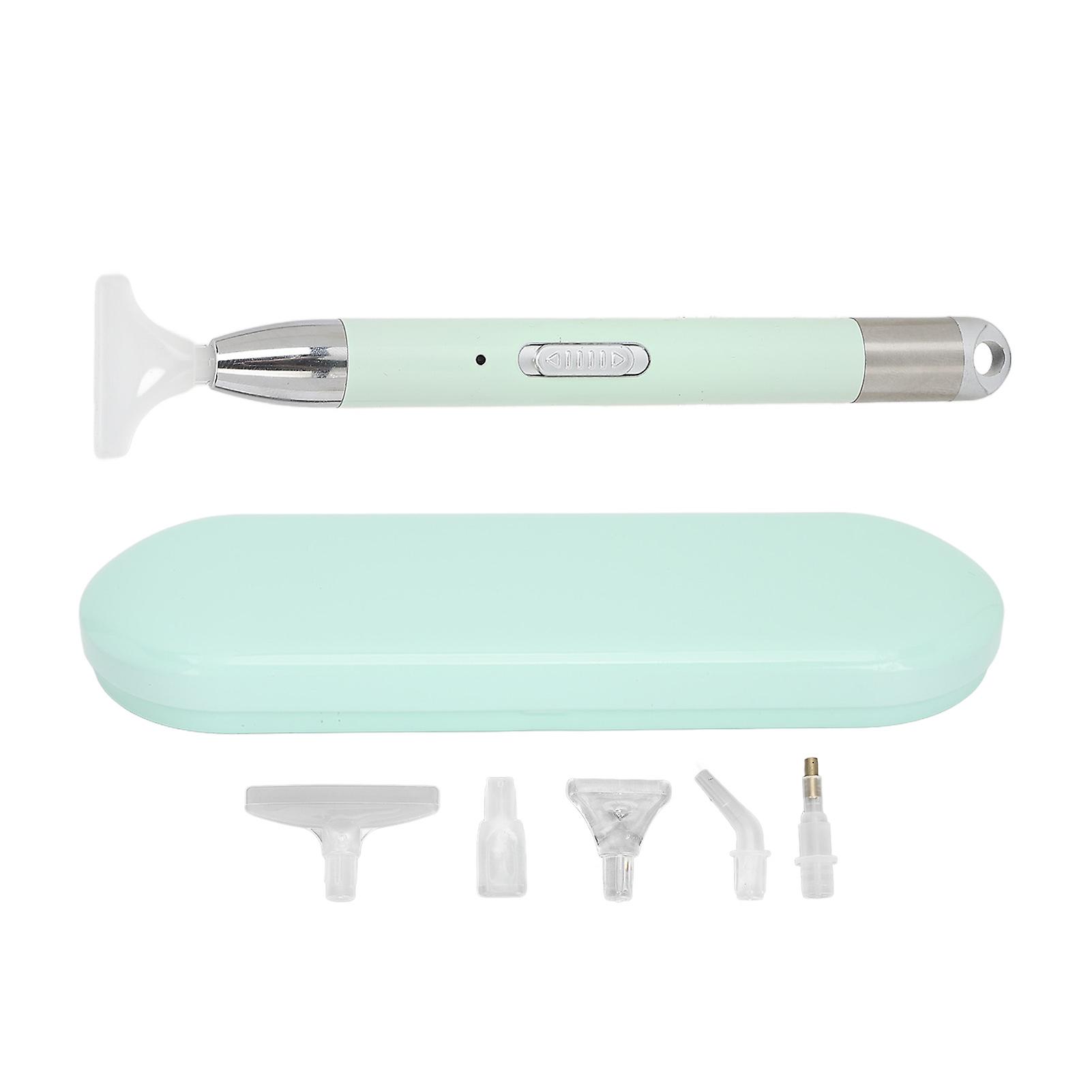 Stylos de perceuse Stylos de perceuse d’art de diamant lumineux rechargeables avec 2 modes d’éclairage 6 têtes de stylo de rechange
