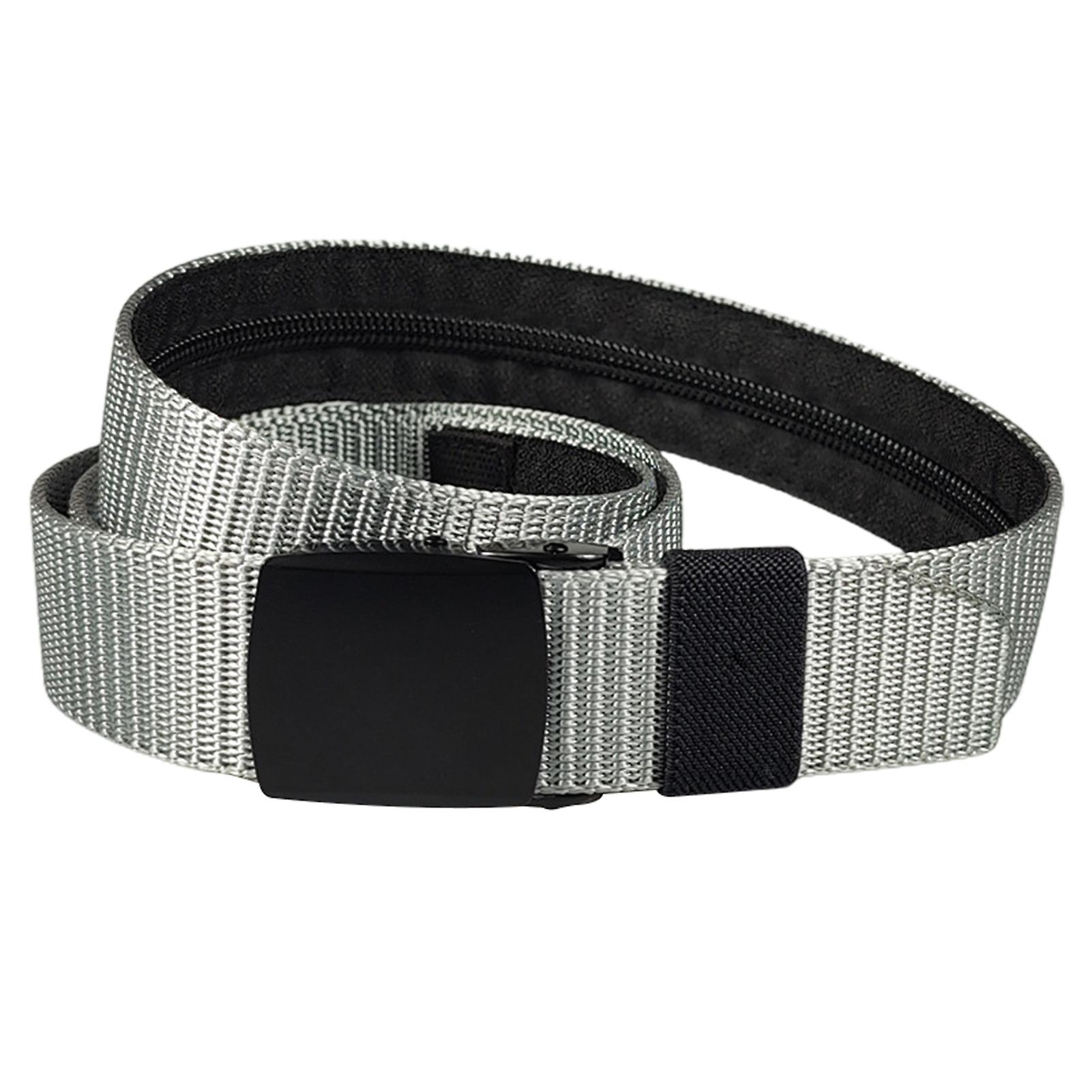 Simple Hidding Wallet Nylon Belt for Men Adjustables Design Waistbelt for Travel/Going Out