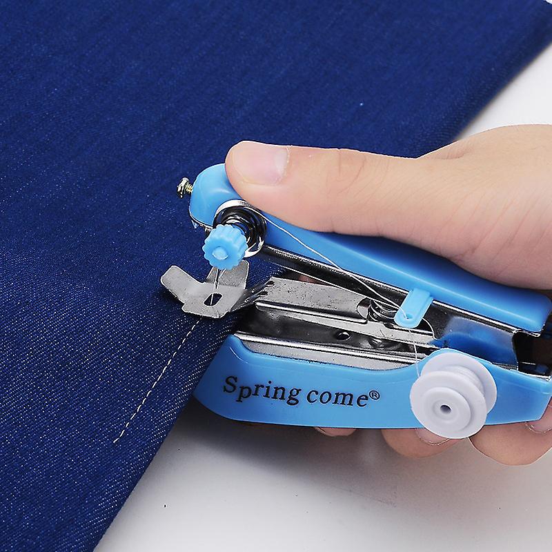 Random Color Mini Sewing Machines Needlework Hand-Held Clothes Sewing Tools