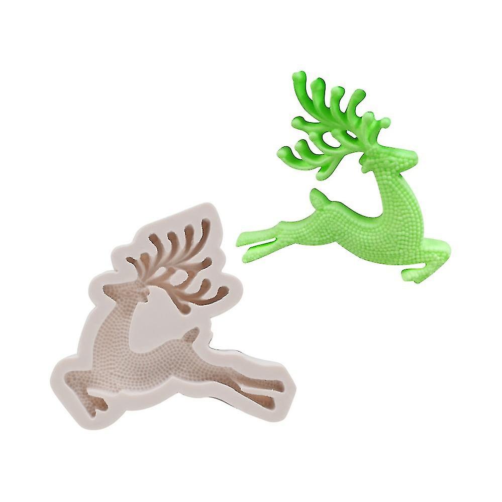 Christmas Deer Shaped Handmade Soap Mould - 1pc