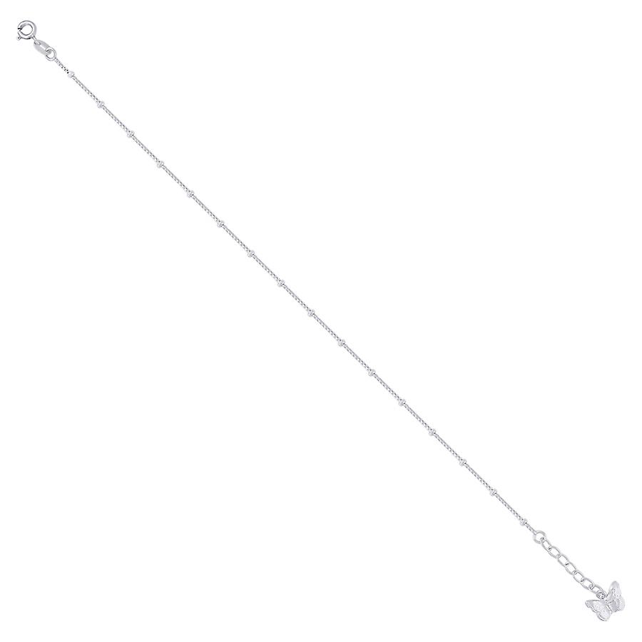 925スターリングシルバー女性ファッションバタフライエンジェルウィングアンクレット7.9x11.5mmワイドアンクレット女性用