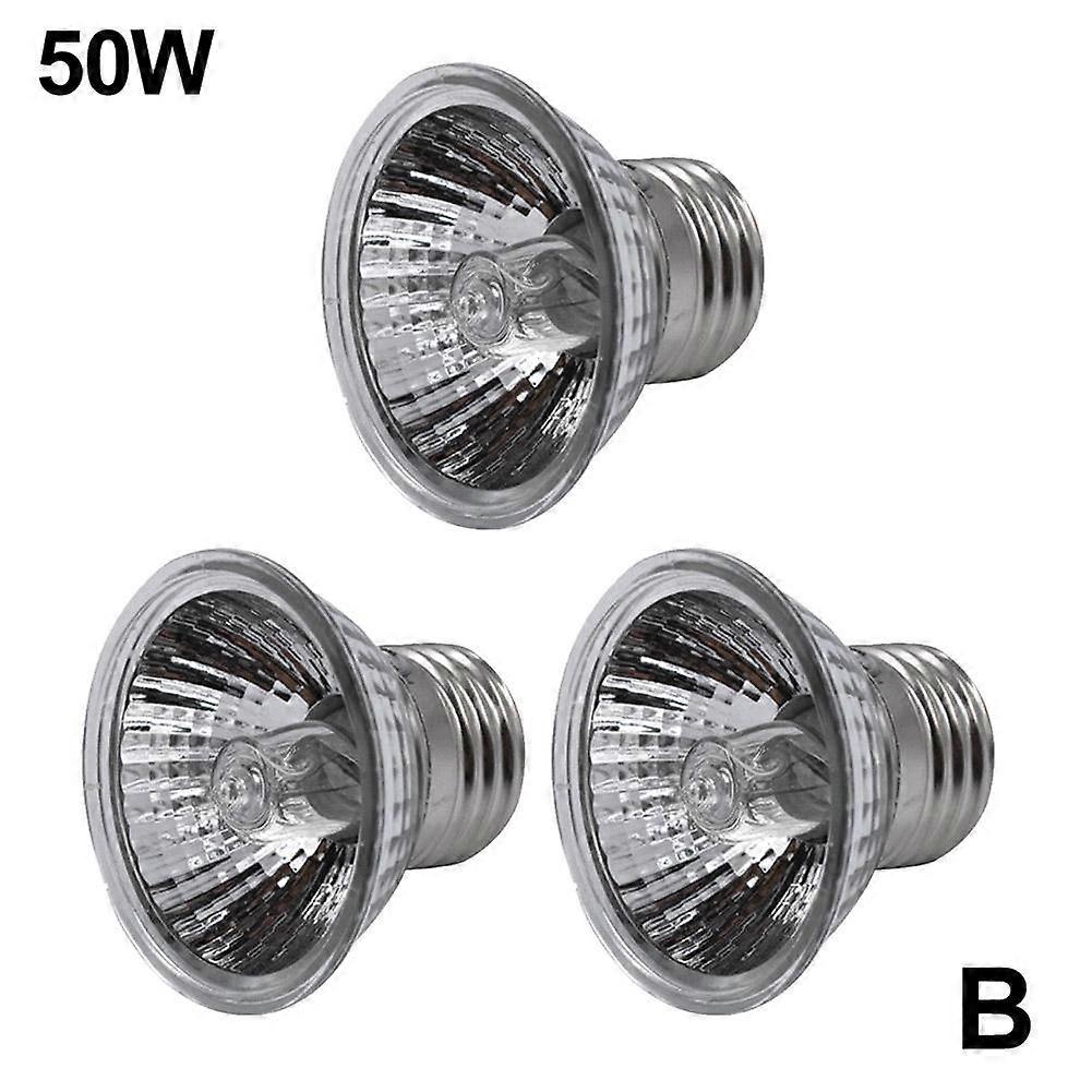 3Pcs Reptile Light Bulb Uv Heat Lamp Uvb+Uva Tortoise Turtle Calcium Supplement