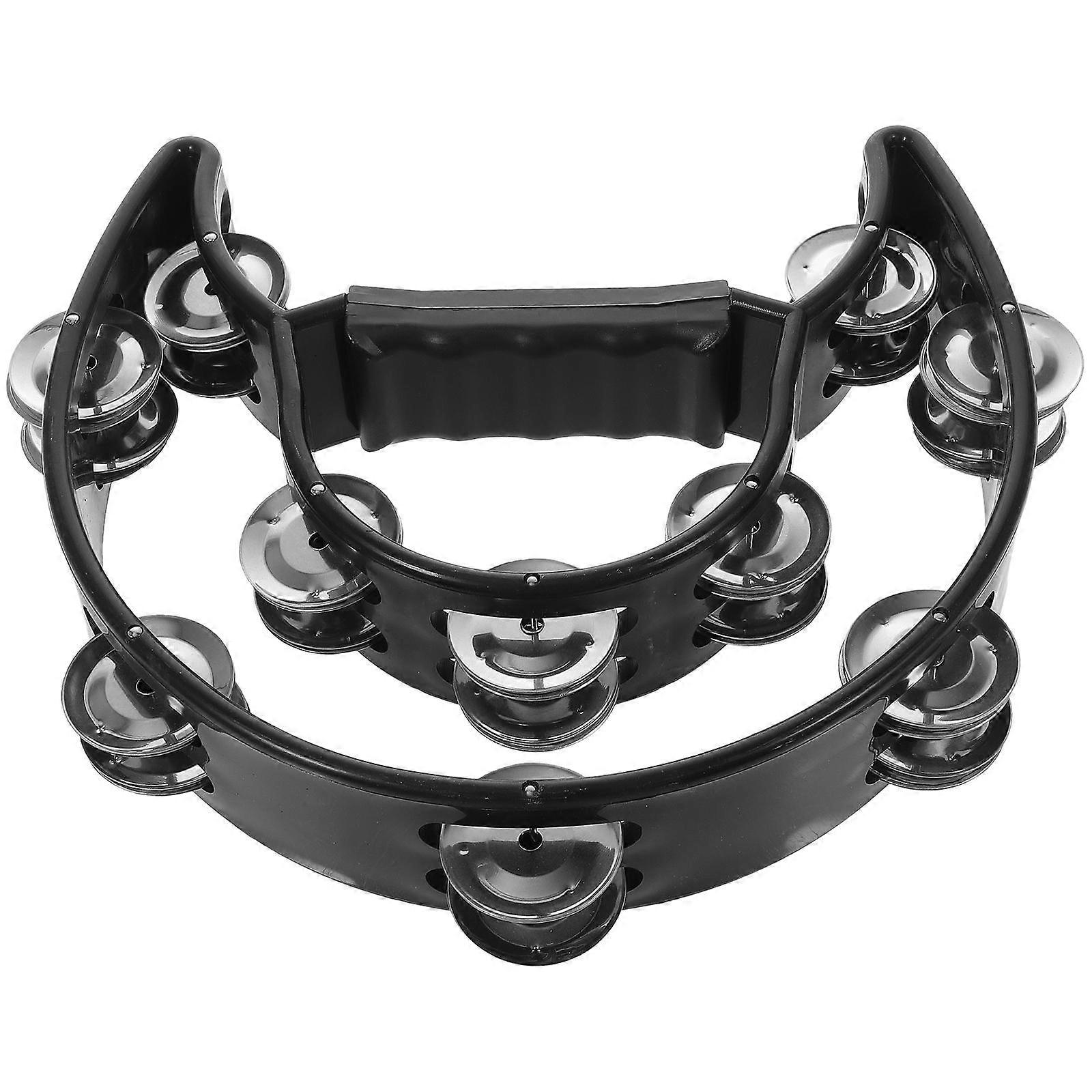 Tambourine Percussion Musical Instrument Hand Adults Tamborines Jingle Tambourines Double Row Professional Jingles Instruments