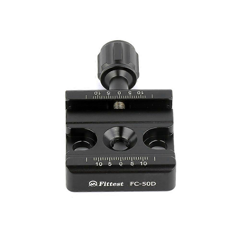 Arca Compatible Tripod Head Mount, Quick Release Clamp, QR Plate Adapter, Camera Mount, Compatible with PU50
