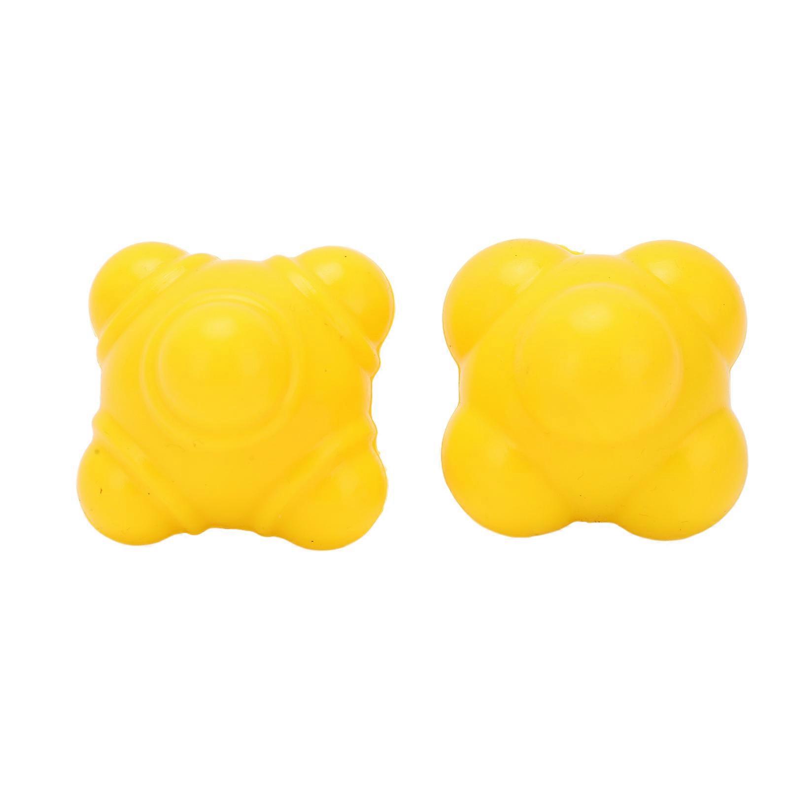 2pcs Irregular Ball Agility Trainer Hand Eye Coordination Training Ball Rubber Reflex Ball