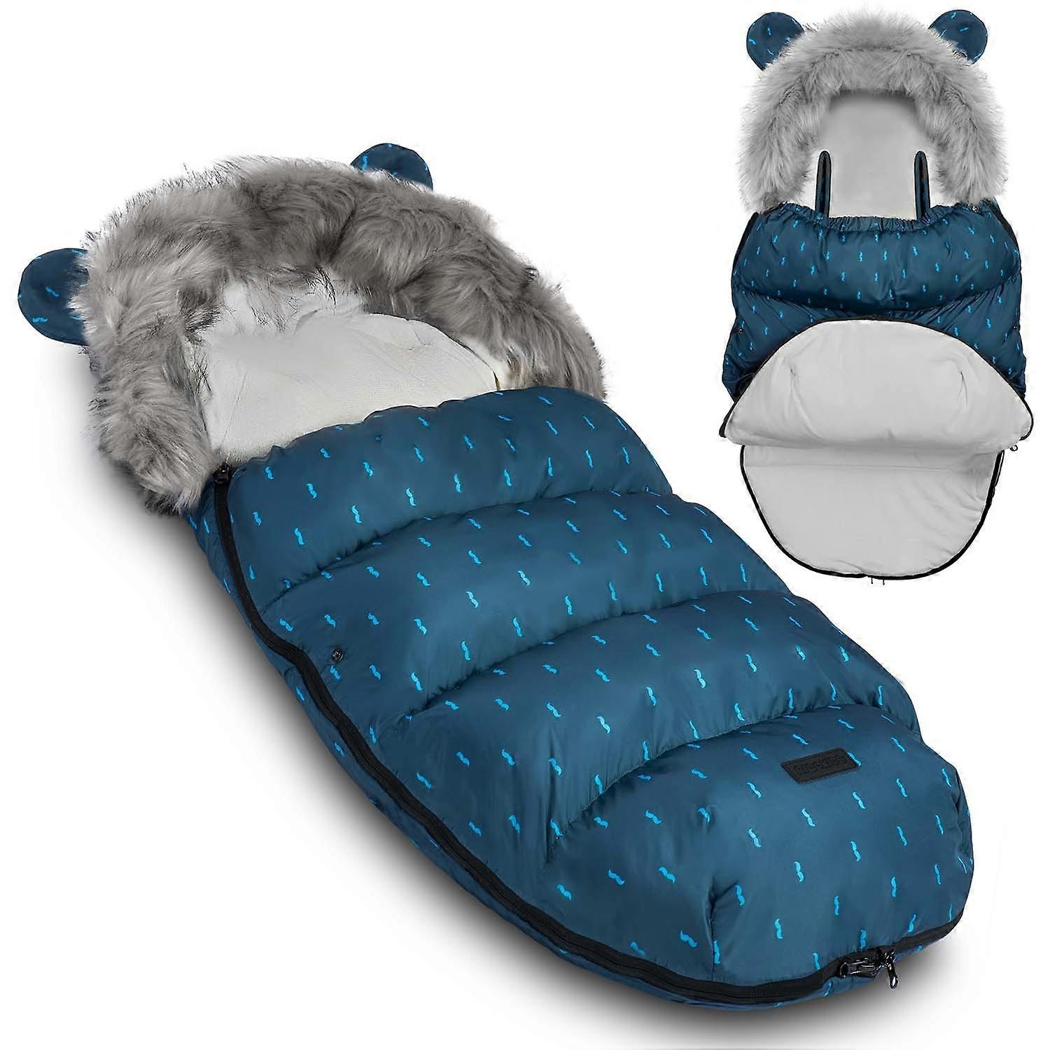 Sleeping bag for stroller and sled Elmi Ricokids - navy blue