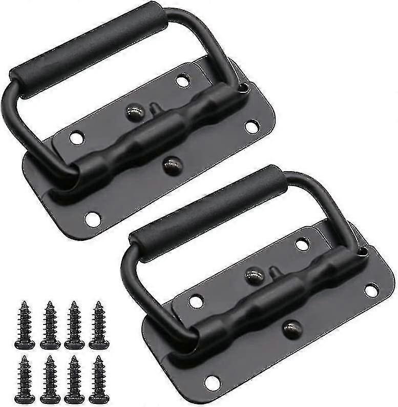 Kutu Kolu 2 Adet Katlanır Sandık Kolları 100 Mm Katlanır Saplı Metal