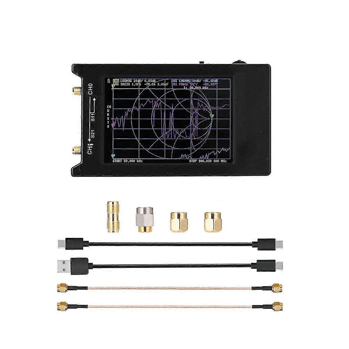-h4 Vektorový síťový analyzátor 10khz-1.5GHz mf hf vhf UHF anténní analyzátor 4 palcový displej Specifikace sítě