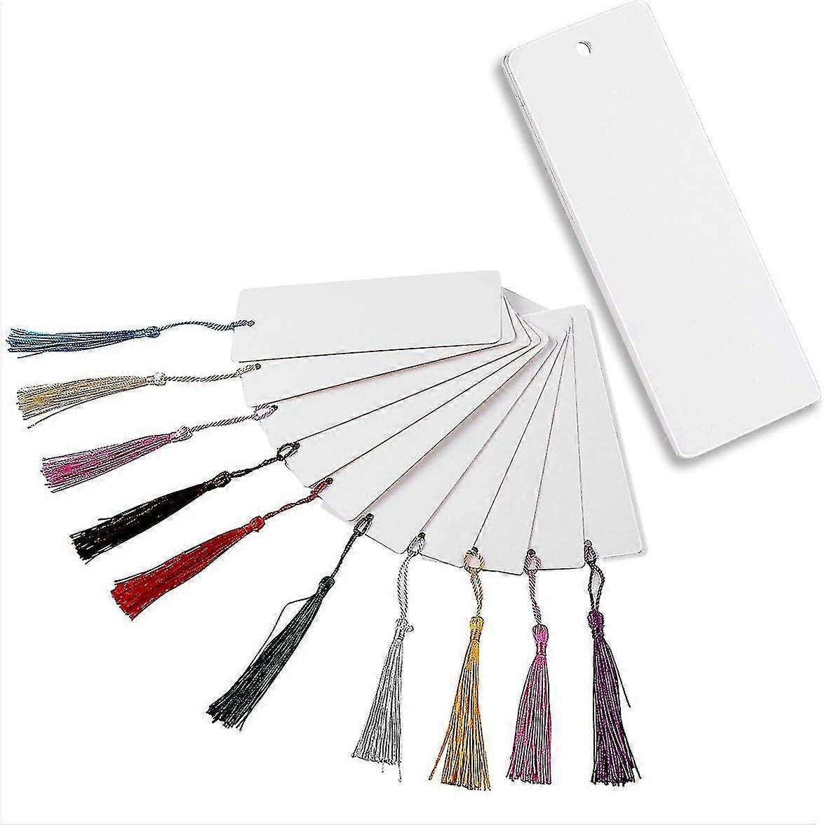 48 Pieces of Kraft Blank Card Bookmarks for DIY Projects and Gift Tags, White