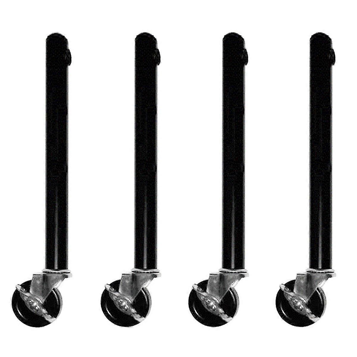 Table Leg Extension for Castors - Pack of 4 Risers with Wheels for Straight and Curved Legs 51cm