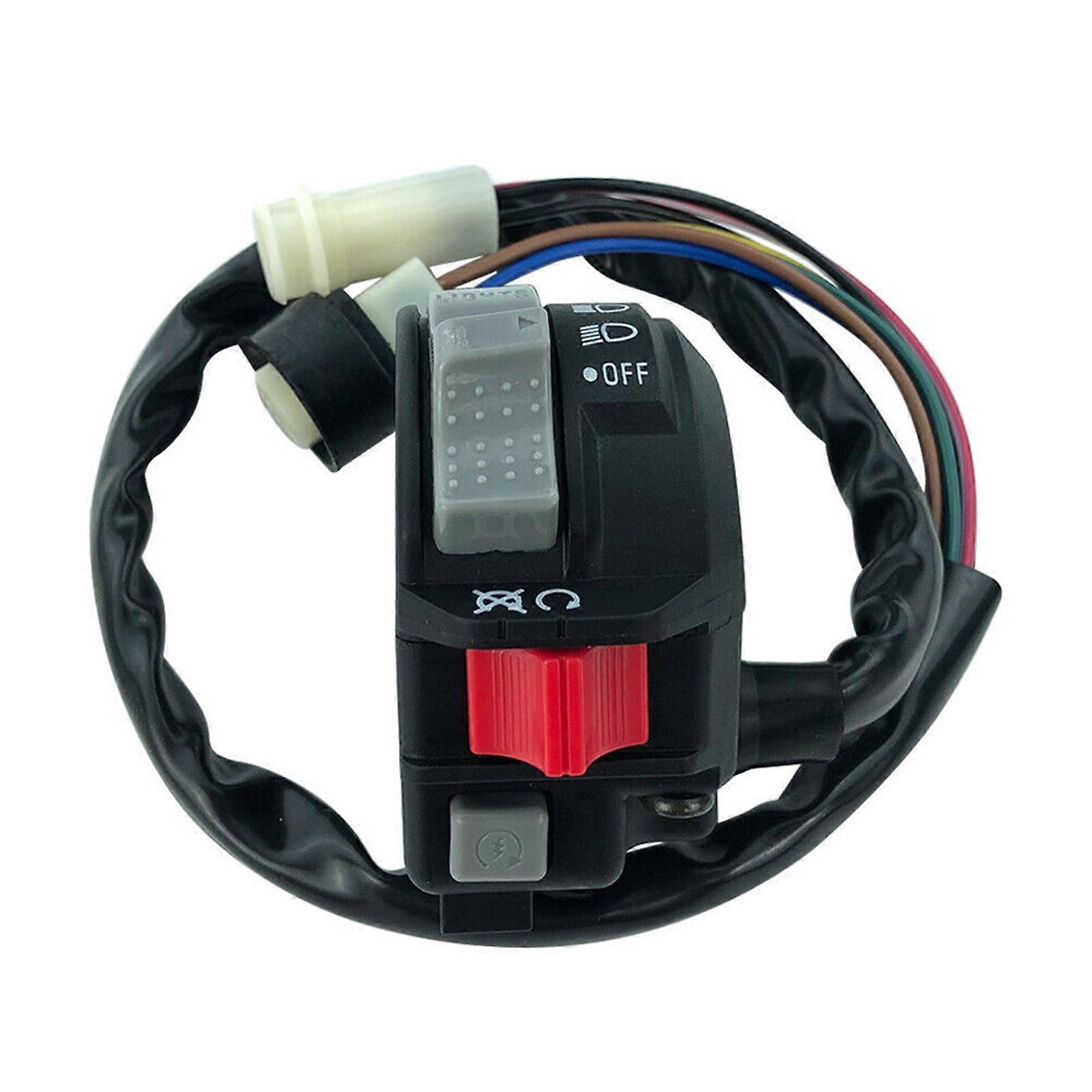 Left Handlebar Switch Assembly Compatible for YAMAHA Moto 4 Warrior 350 YFM250 350