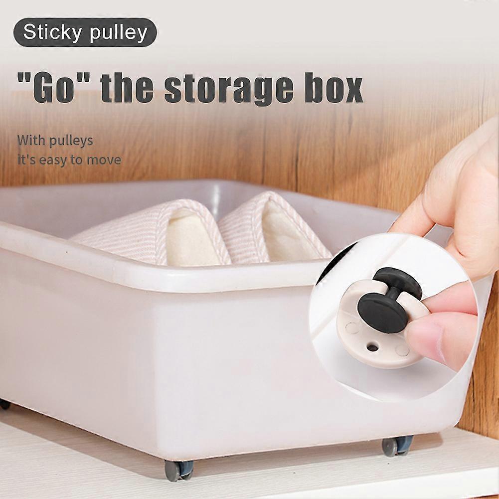 Furniture Castors Wheels Storage Box Pulley Scroll Wheel Fixed Castors Adhesive for Garbage Storage