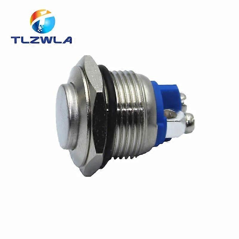 16MM Metal Button Switch Self-Reset Start Power Switch No Lock Waterproof Switch