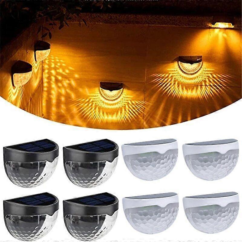Utendørs Solar LED Deck Lights Path Garden Patio Pathway Trapper Step Fence Lamp