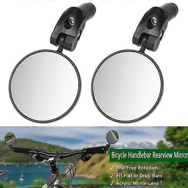 360A?A?Round Foldable Adjustable MTB Mountain Bike Rearview Mirror Mounta