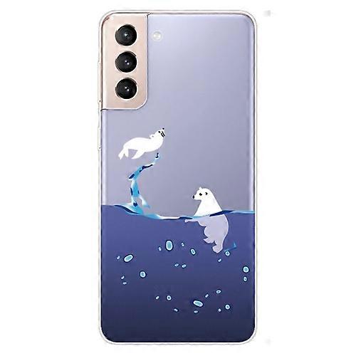 For Samsung Galaxy S22 5G Painted Pattern High Transparent TPU Phone Protective Case
