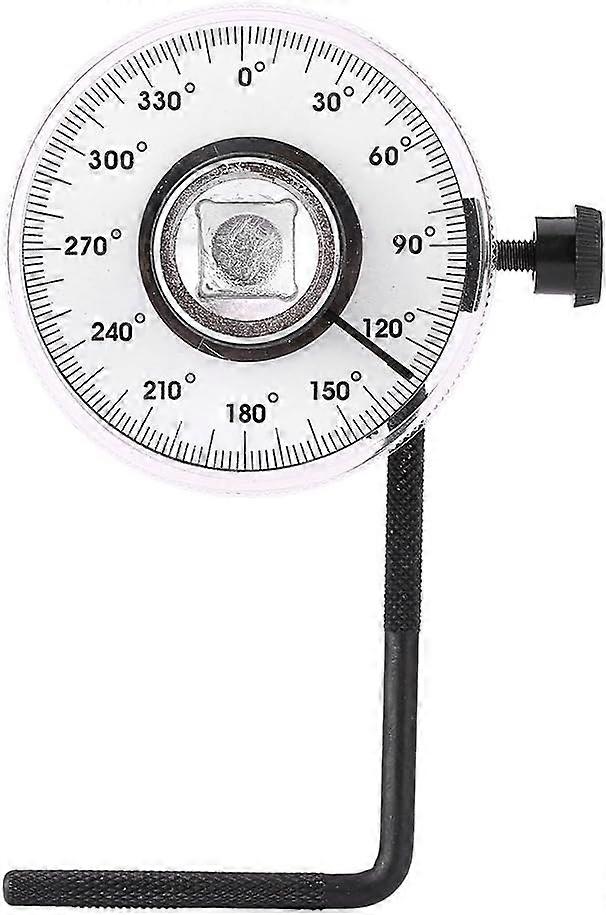 Torsion Angle Gauge Tightening Gauge, 1/2 Inch 360 Degree Angle Gauge Adjustable Angle Drive Torque Angular Wrench Measuring Car Gauge,2024 Ping