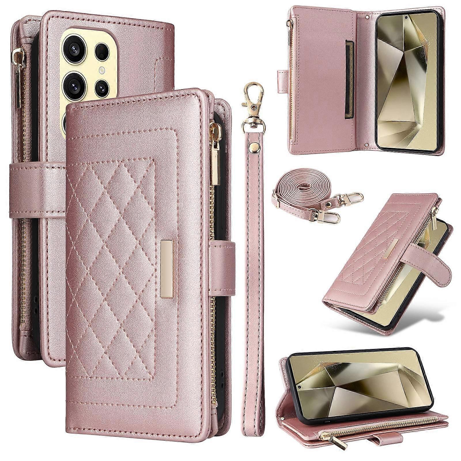 Zipper Wallet Leather Case For Samsung Galaxy S24 Ultra 5G