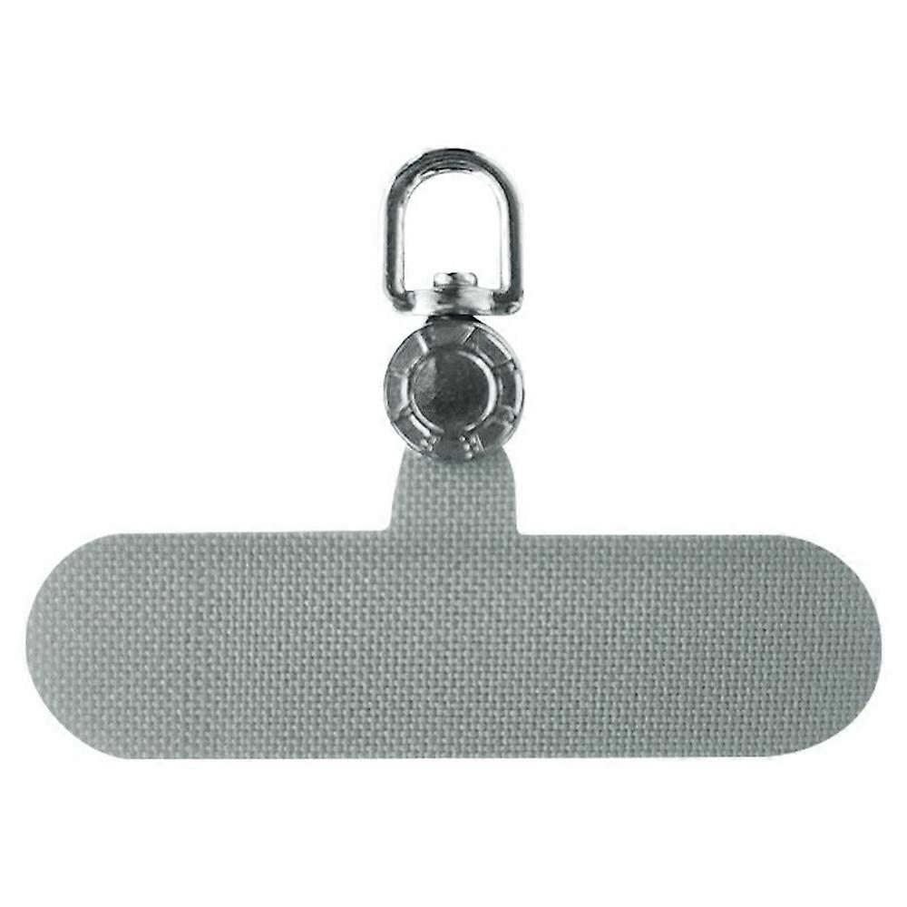 Nylon Phone Tether Tab 360° Rotatable Metal Hook Phone Strap Replacement Part - Grey