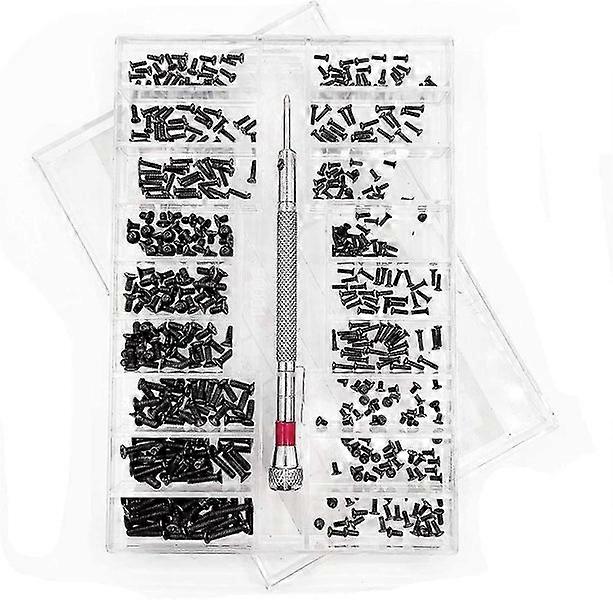 High-Strength Alloy Steel Screws Set with 18 Sizes, Screwdriver, and Storage Box for General-Purpose Use