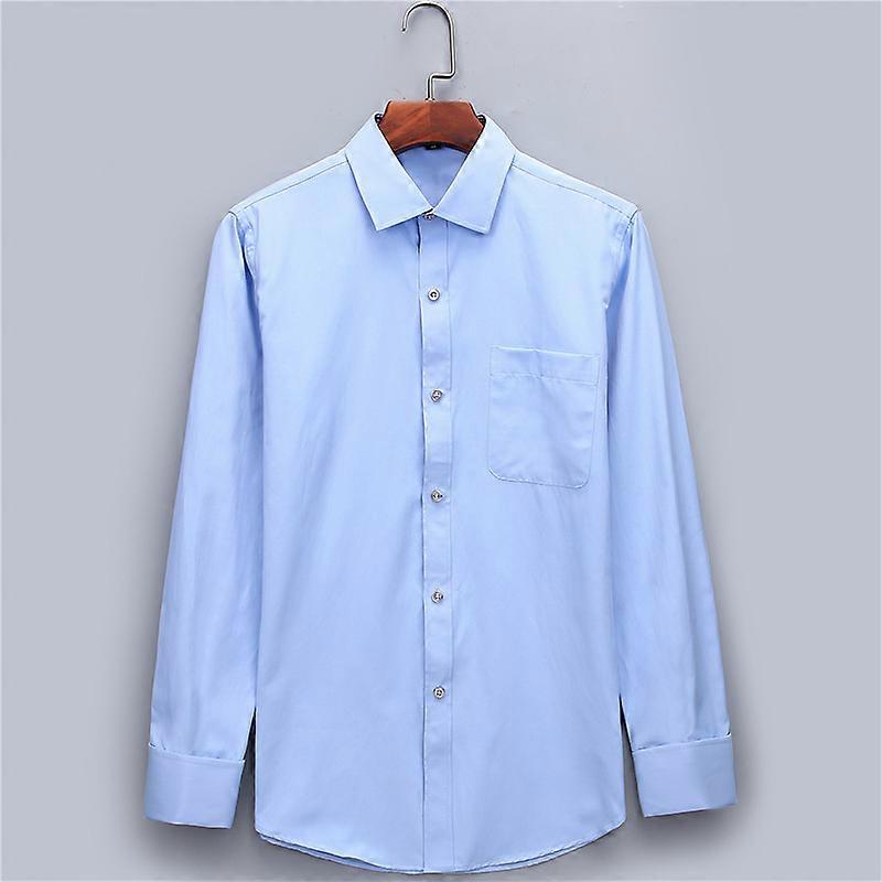 Medium Blue French Cuff Big & Tall  Shirt 18 19 20 21 22 Inch Neck  Men's Dress Shirt