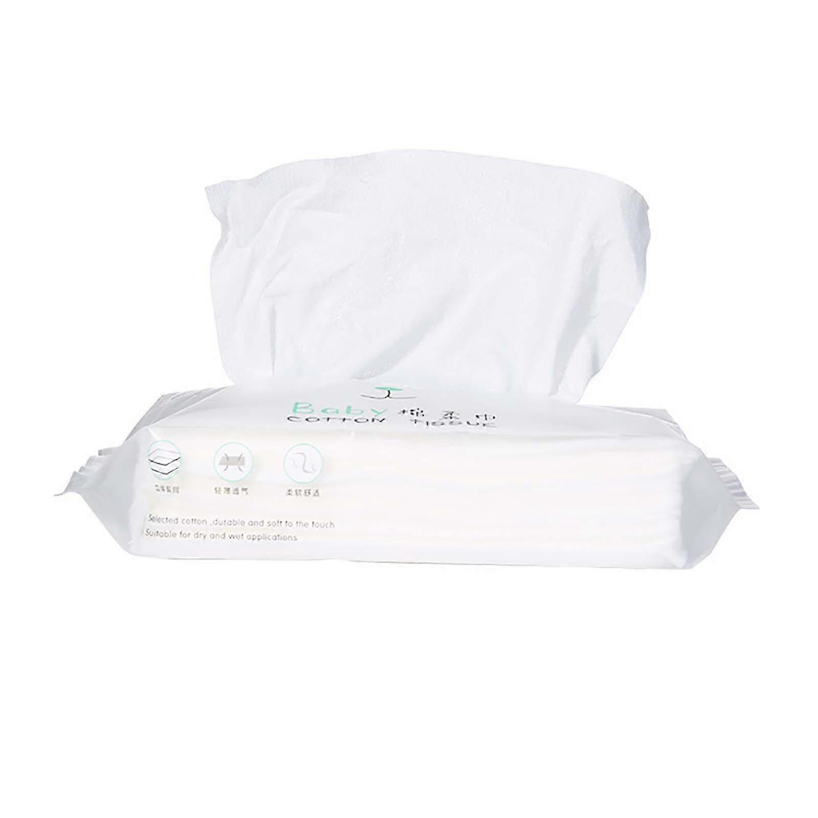 皮膚のための綿のティッシュコットンを除去するフェイシャルコットンティッシュドライメイク